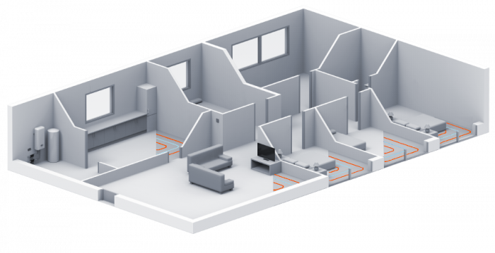 Ano rgulation de temprature Airzone pompe  chaleur air eau basse temprature plancher chauffant chauffage Hrault 34 Gard 30