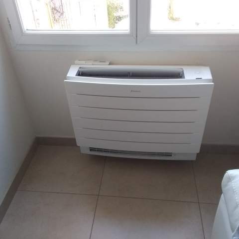 Installation d’une climatisation bisplit console à Mornas